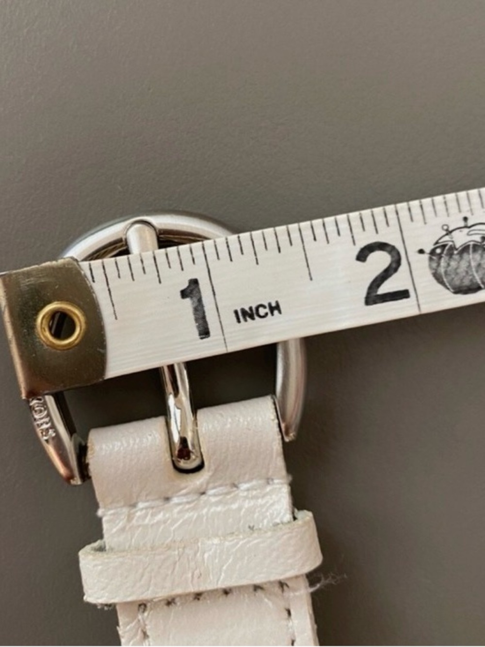 Michael Kors Leather Belt with Silver Grommets Hardware size Large - Picture 8 of 10